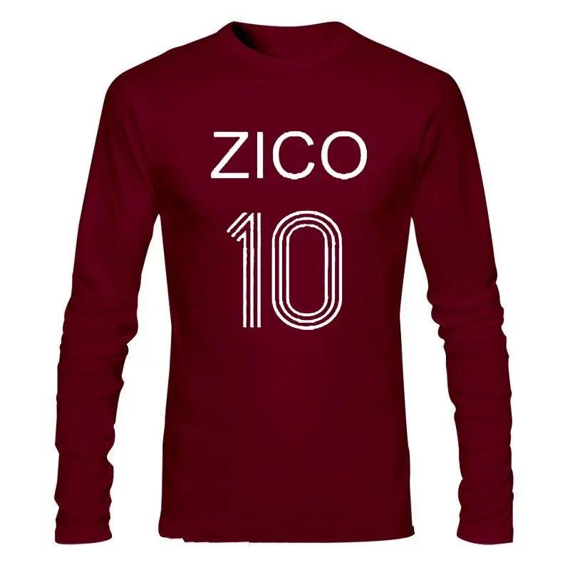 Man Clothing New ZICO T-Shirt BRAZIL FLAMENGO UDINESE LEGEND CAMISETA KASHIMA