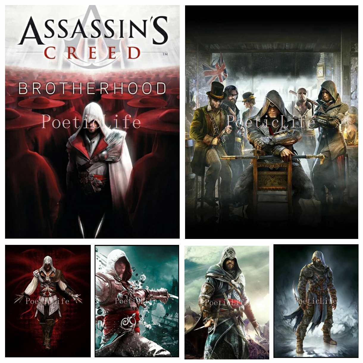 

Assassin Creed Character Diamond Painting DIY Video Game Mosic Rhinestone Embroidery Cross Stitch Kits Modern Home Decor Gift