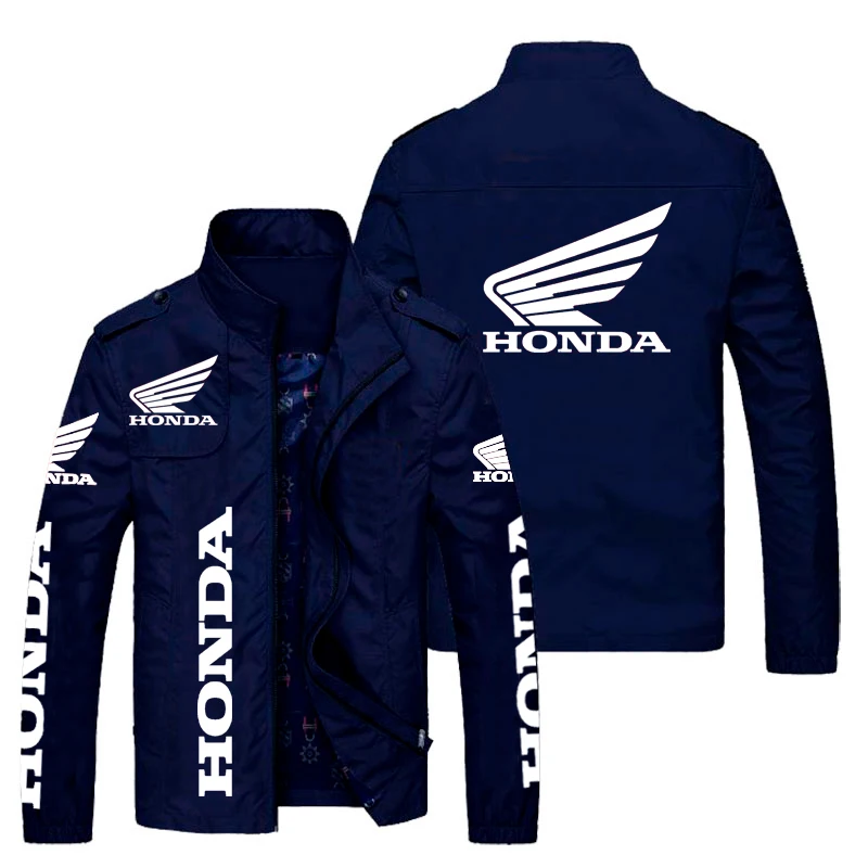 

2022 New Hot Sale Fashion Men Jacket Honda Car Wing Printed Jacket Windbreaker Casual Bomber Jacket Motor Racing Cycling Clothes