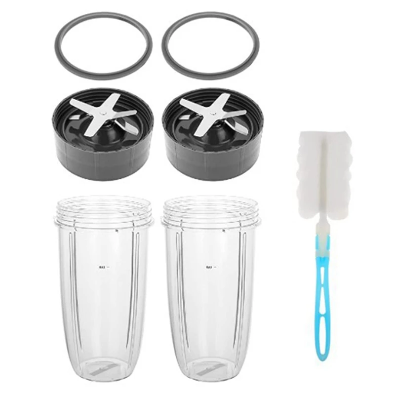 

32Oz Cup and Extractor Blade Replacement Parts Blender Accessories for Nutribullet 600W/900W Models