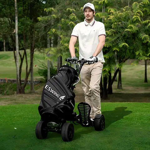 ESWING 4 колеса 1600 Вт мощный электрический скутер для гольфа складная тележка портативные персональные электрические тележки для гольфа с зонтиком