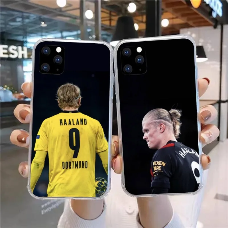 Чехол для телефона с норвежским футболом H-Haaland для Huawei P50 P40 P30 Pro Mate 40 30 Pro Nova 8 8i Y7P Honor, прозрачный чехол для телефона