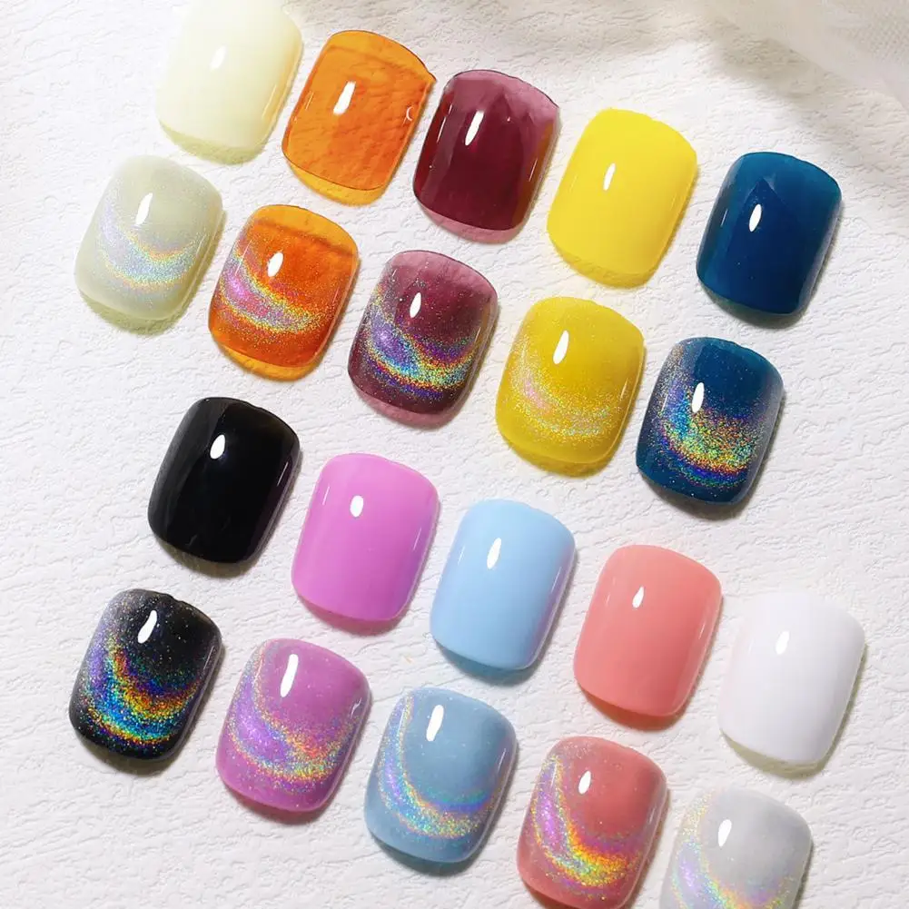 

8ml Nail Polish Quick Drying Cat Eye Effect Mild Sparkling Gel Nail Polish Reflective Glitter Gel Coat for Salon Accessories