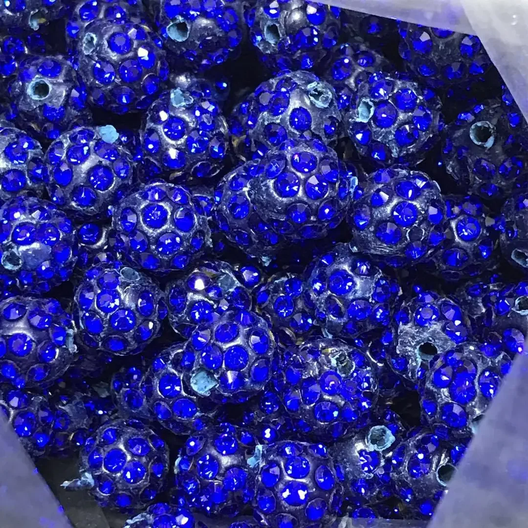 Colorful 10mm Full Drill Ceramic Beads Soft Clay Ball Amazon Chest Pin Sweater Chain Island DIY Handcraft Material