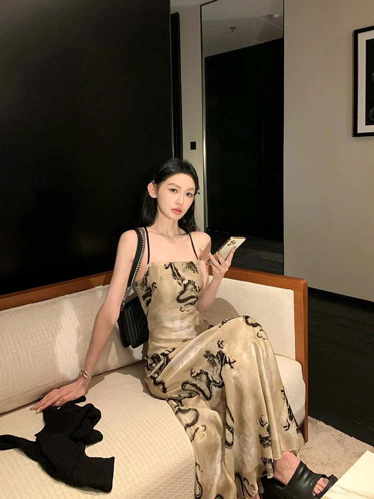 [В наличии скидка 20%] Пальто Dragon Year Armor Design Новое китайское длинное платье на