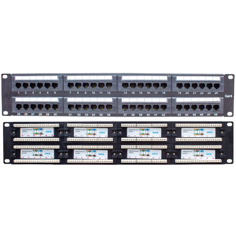 

S-LINK 48 PORT UTP CAT6 PATCH PANEL UTP Ethernet cable Lan cable cable cable cable Laptop Modem router network cable