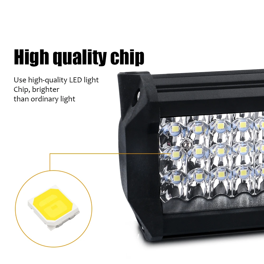 120W 144W Светодиодная панель 12V 24V Комбинированный рабочий свет Spot Flood Beam для