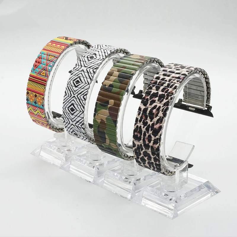 Elastic Watchband for Iwatch 38mm 40mm 44mm 42mm Woman Stainless Steel Band for Apple Watch Series 6 5 4 3 Se 2 Expansion Luxury