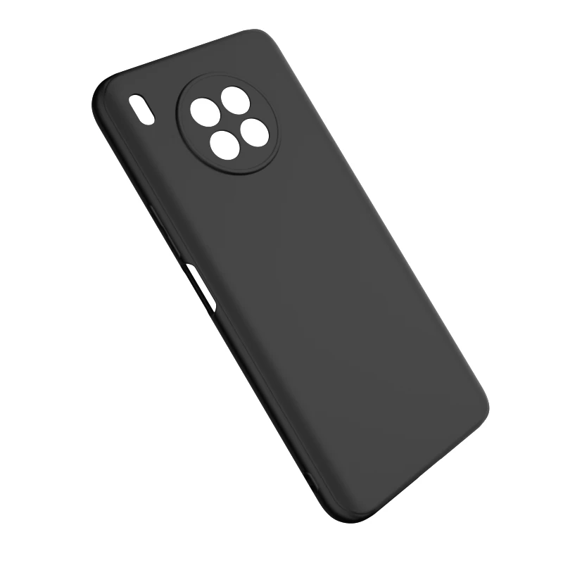 clear for honor 50 lite case cover on huawei bumper shockproof transparent silicone phone funda black matte |