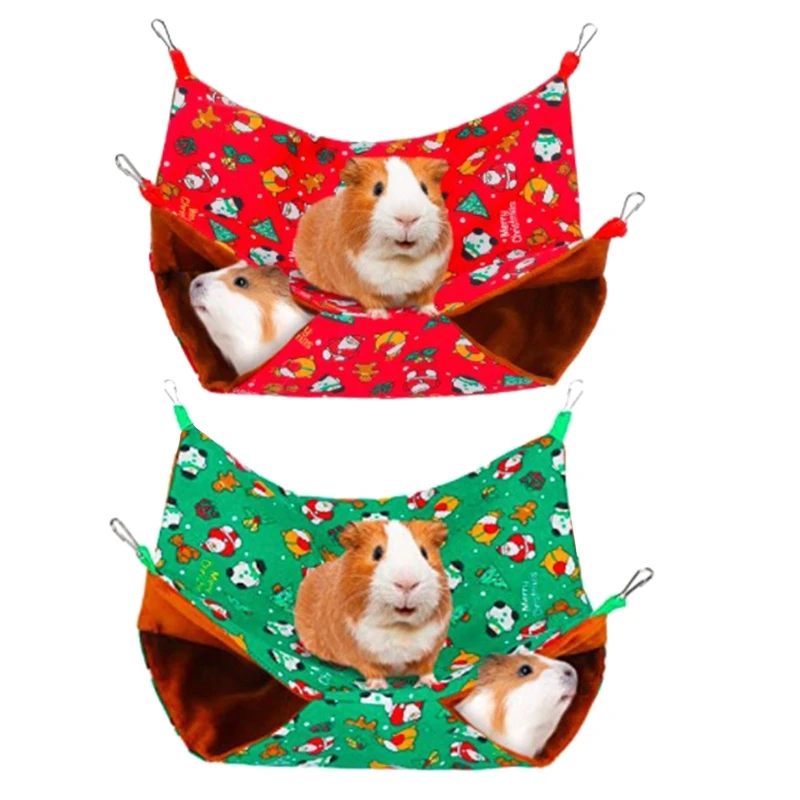 

Pat Hanging Hammock Cage Nest Christams Warm Bed for Hamster Squirrel