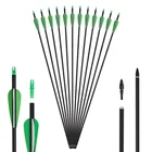 Карбоновые стрелы для стрельбы из лука, стрелы для охоты, 31,5 дюйма, смешанные углеродные стрелы для спортивной стрельбы на открытом воздухе