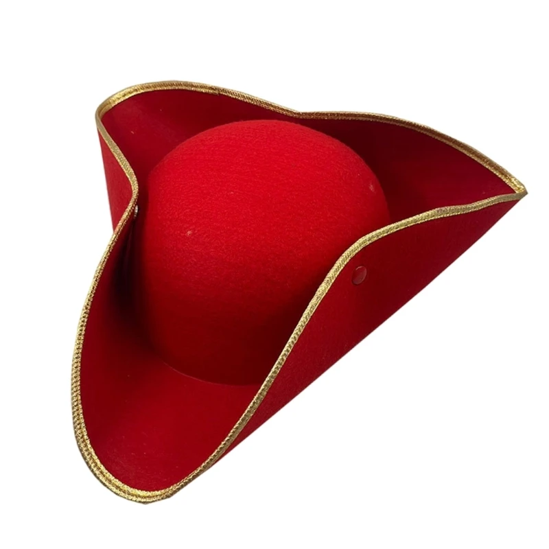 Взрослая колониальная шляпа-треуголка Хэллоуин карнавал фотодекоры пиратская