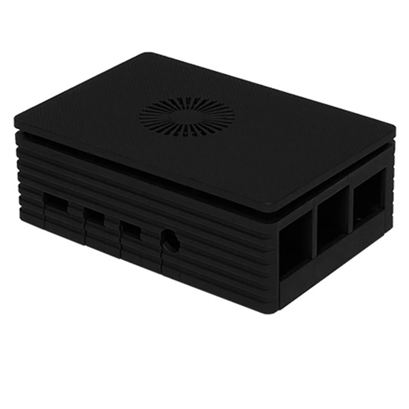 

For Raspberry Pi 4 Case Protective ABS Case Black Shell Enclosure Plastic Box