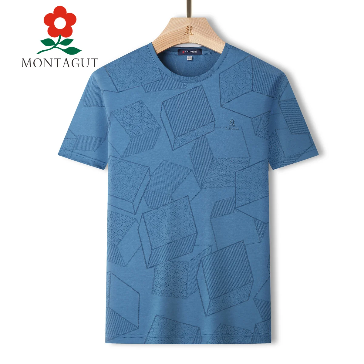 

Montagut [breathable and comfortable] summer new style simple leisure versatile men's T-shirt short sleeve