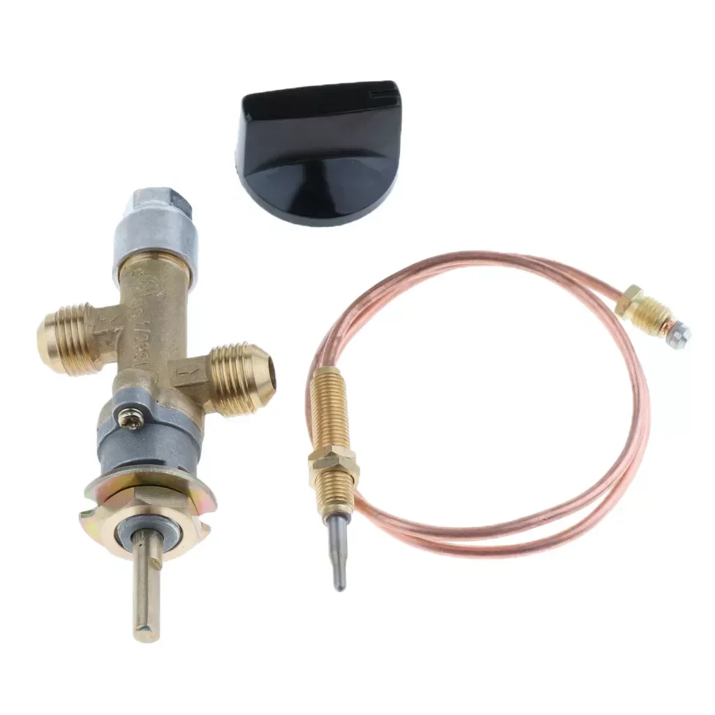 

Gas Main Control safety Valve With Knob, for Grill, Fireplace, Oven Heater With Flameout Protection Device Safety Copper Valve