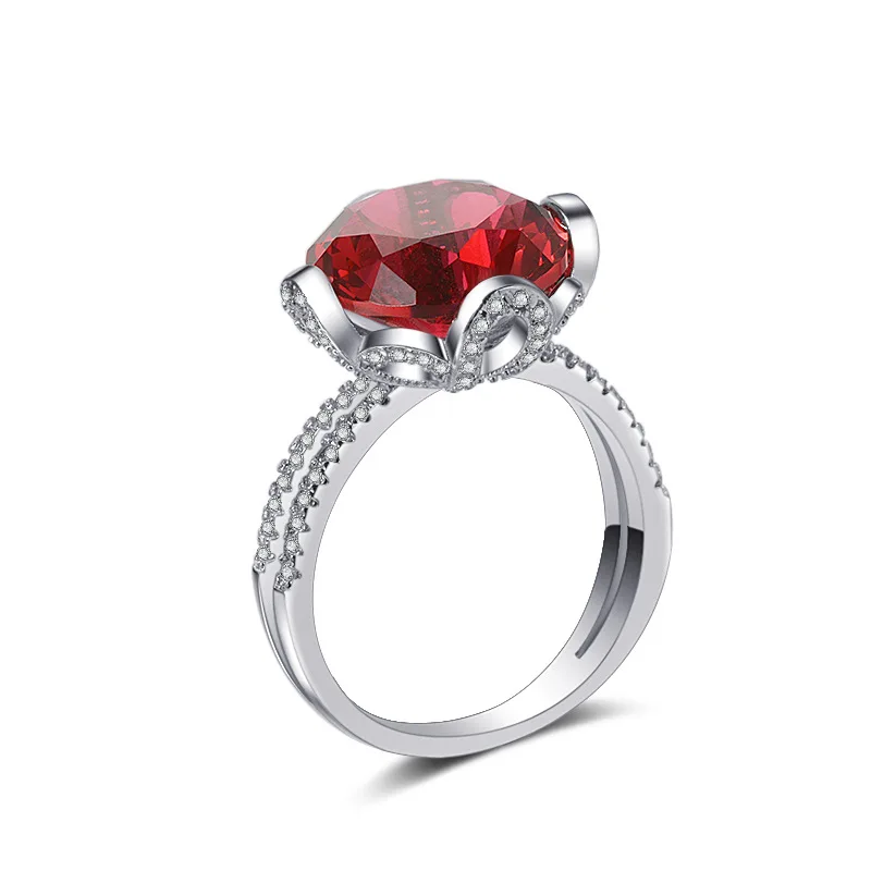 

Hand-grown ruby rings