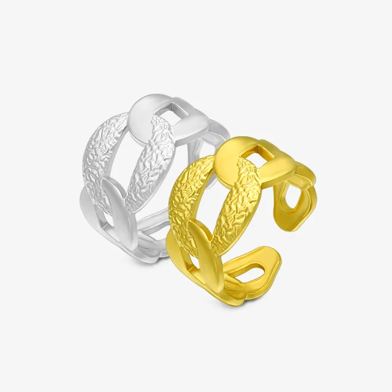 

Minimalist Stainless Steel Gold Silver Color Geometric Infinite Love Open Adjustable Ring for Women Men Birthday Jewelry Gift
