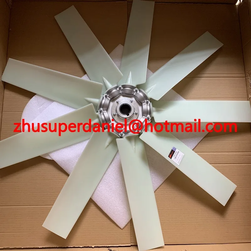 OEM 39911649 white 9 blades cooling fan air compressor axial without motor | Pneumatic Parts