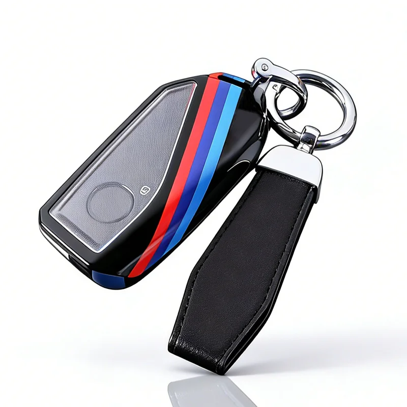 Чехол для автомобильного ключа из ABS+TPU для BMW I5 I7 IX X1 X5 X6 X7 XM Z4 X1 U11 I7 G70 X7 Lci 320i F20 U06 M3 Gtr X3 X5 X7 F48 (art.: 3920dcd24da55) - 3920dcd24da55
