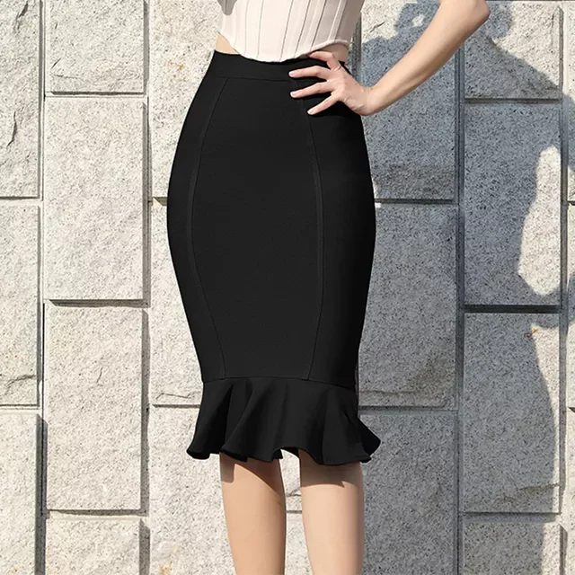 

New Bandage Woman Skirt Mermaid Pleated Skirt Long Vintage Summer Skirts For Women Sexy Harajuku High Waist Party Club Clothes