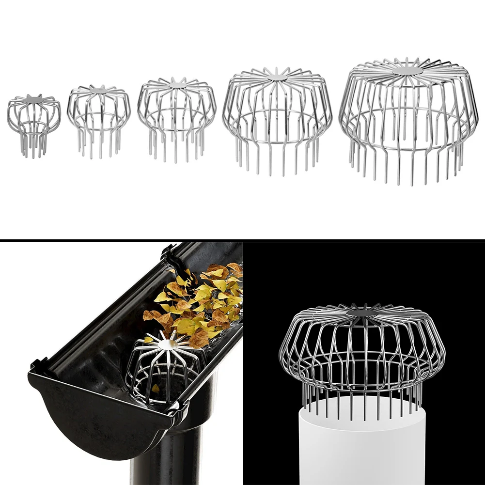 

1pcs Roof Drain Drainage Ditch Anti-Blocking Mesh Cover Stainless Steel Balcony Floor Drainroof Floor Drain 50/75/110/160/200mm