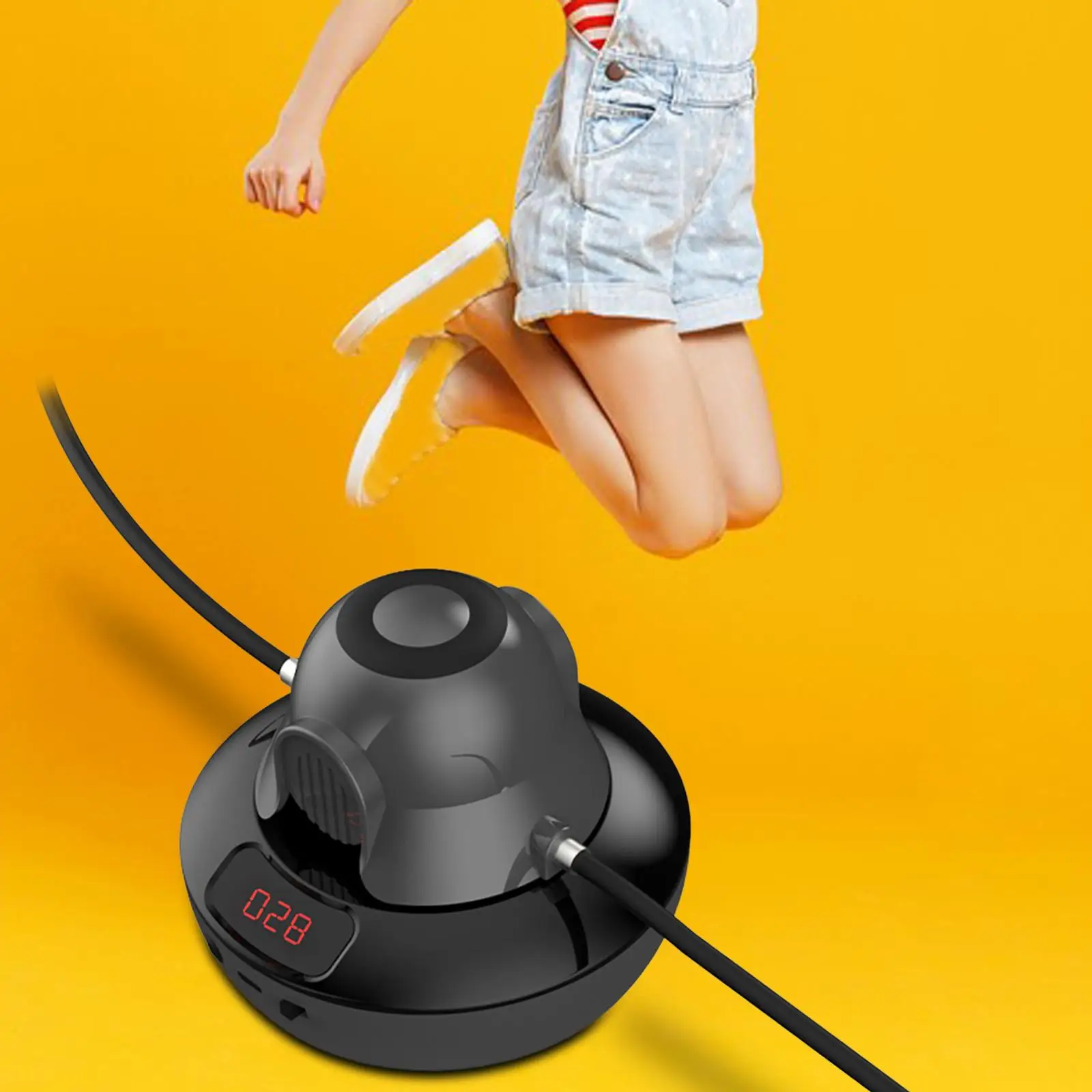 Электрическая Скакалка для взрослых и детей бесшумный LED дисплей цифровой