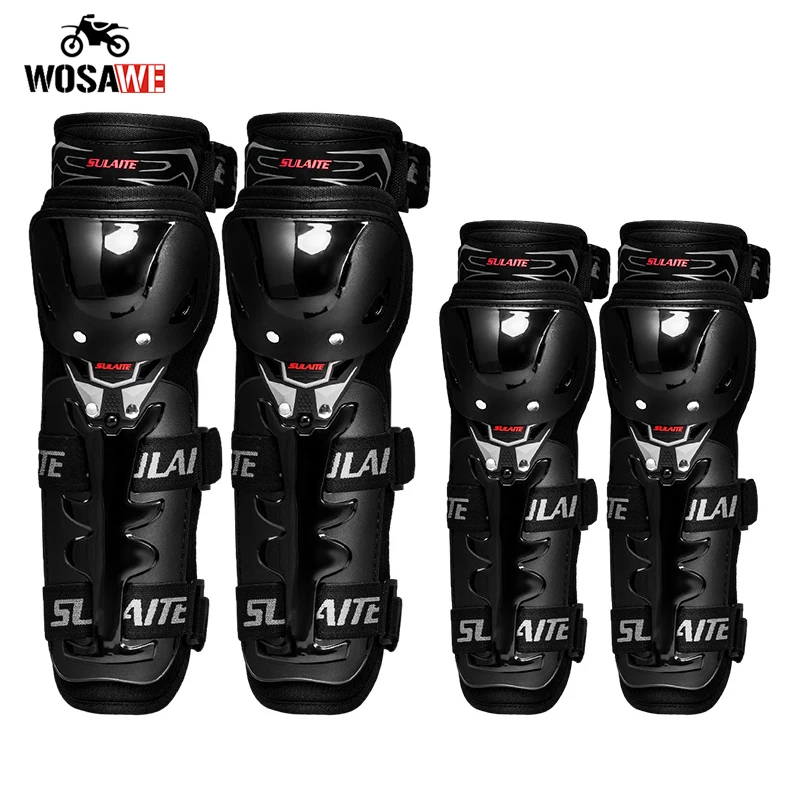 

WOSAWE Adult Protective MTB Motorcycle Knee Pads Anti-Break Snowboard Skateboarding Ski Sports Motocross Elbowpads Gear