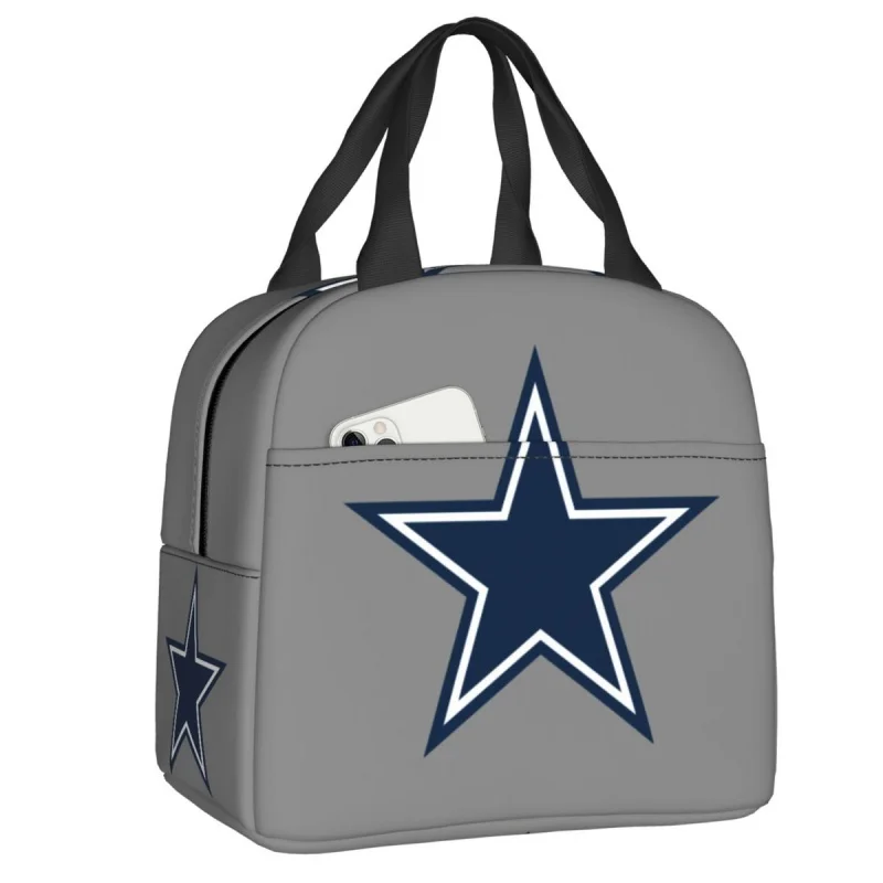 

Cowboy Star Lunch Bag for Women Men Waterproof Hot Cold Insulated Lunch Box Beach Camping Travel Picnic Foodte Bags