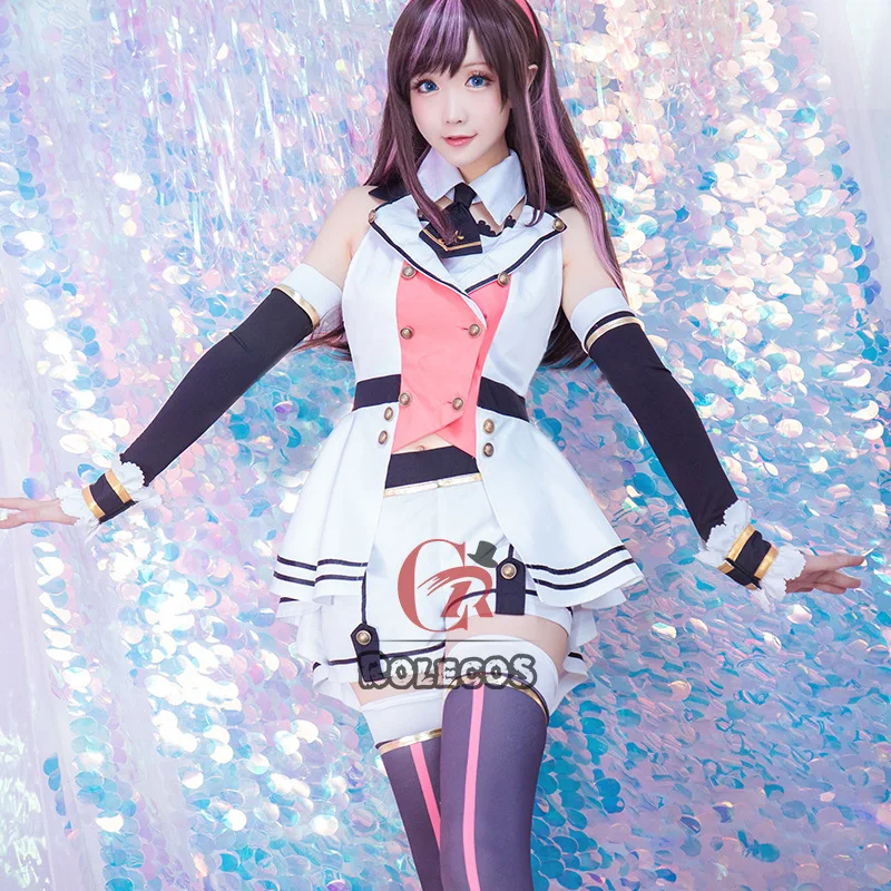 Костюм для косплея Kizuna AI первый костюм виртуального юстибера милая Униформа с