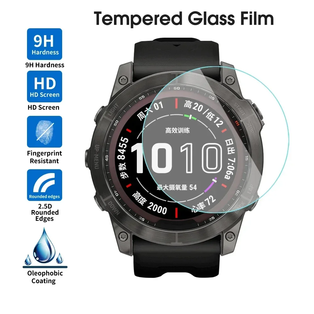 Фото Screen Protector For Garmin Fenix 8 7 6 x 5 3 S Pro 47/43/51mm Forerunner 225 935 255 955 265 Instinct 2S Tempered Glass HD Film №2