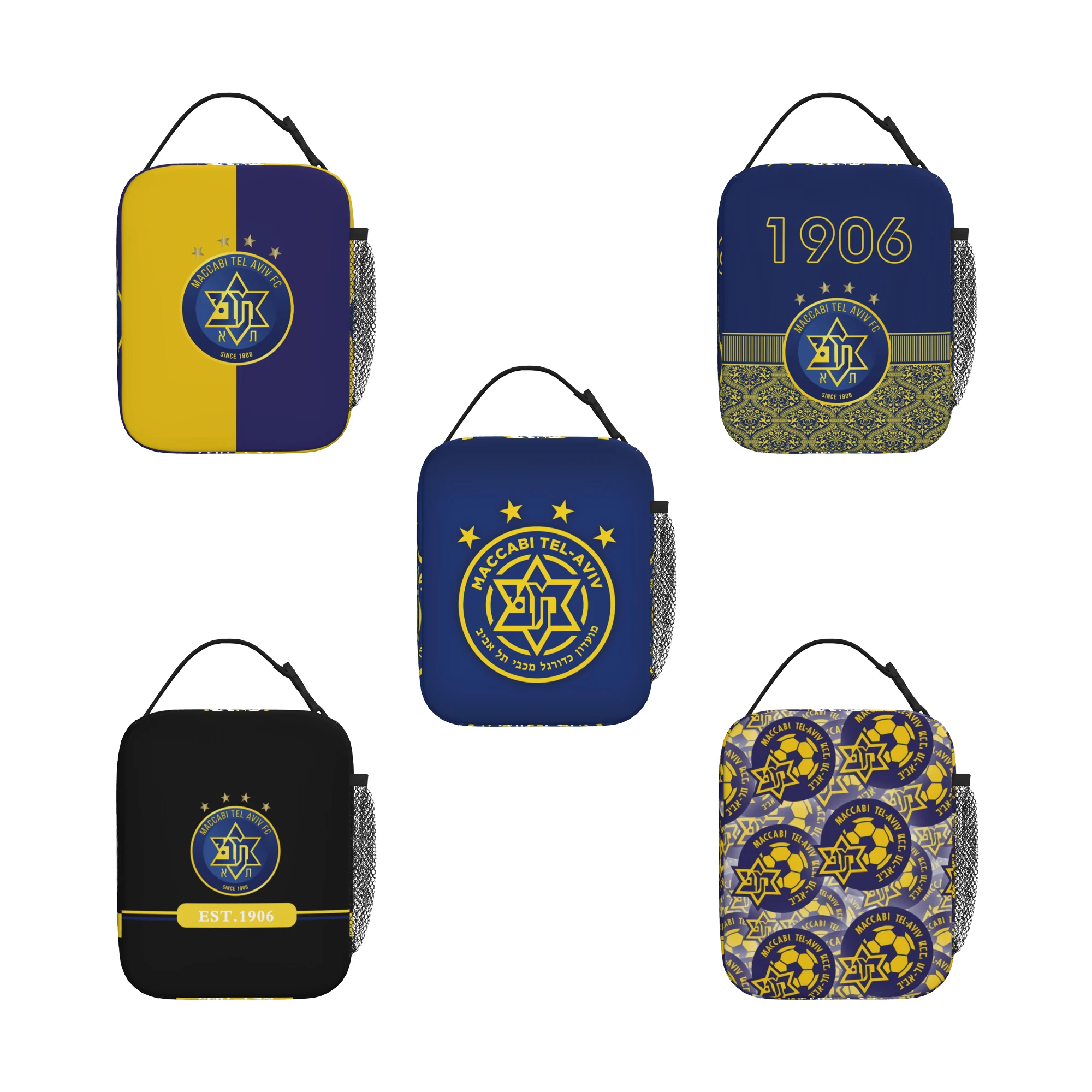 

Israel Maccabi Tel Aviv Fc Large Picnic Lunch Bag Lunchbag Tote Bag Insulated Thermal Lunch Box Container Organizer