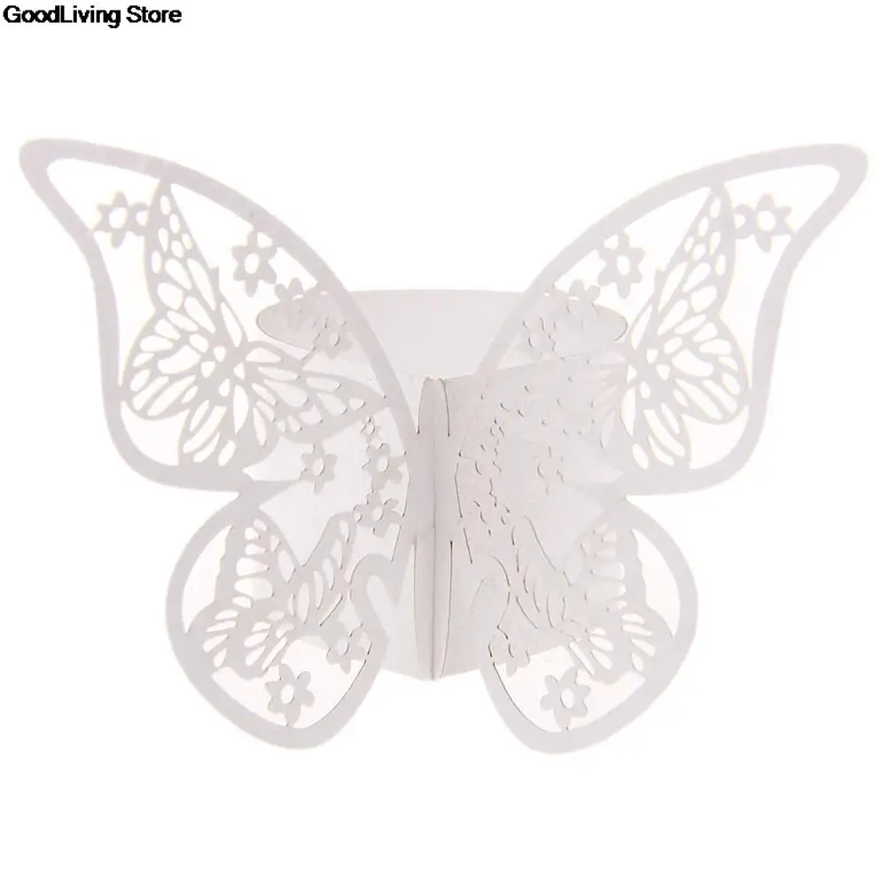 Держатель для салфеток лазерная резка кольцо бабочка бумажных 50 шт. |