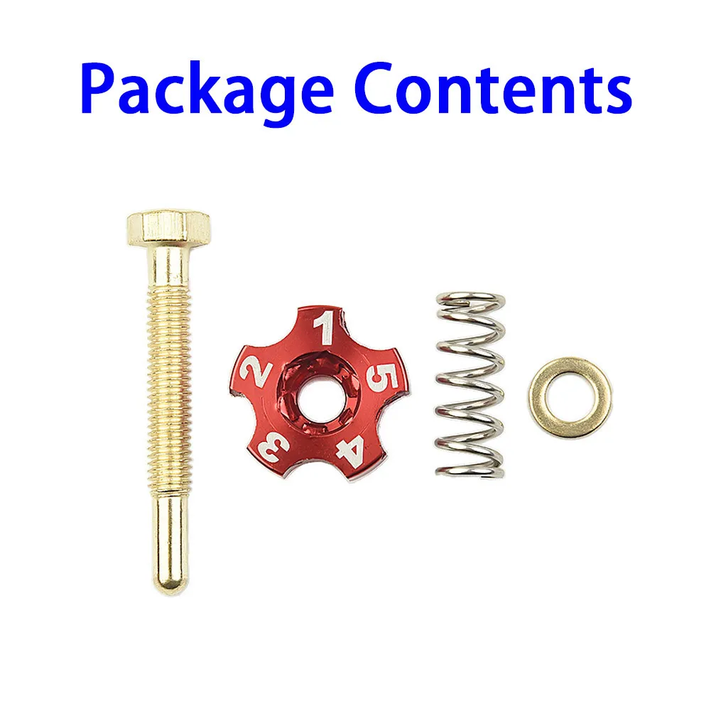 

Idle Speed Adjustment Screw Replace Replacement Spring Surface Anodizing Treatment Accessories Adjustment Screw