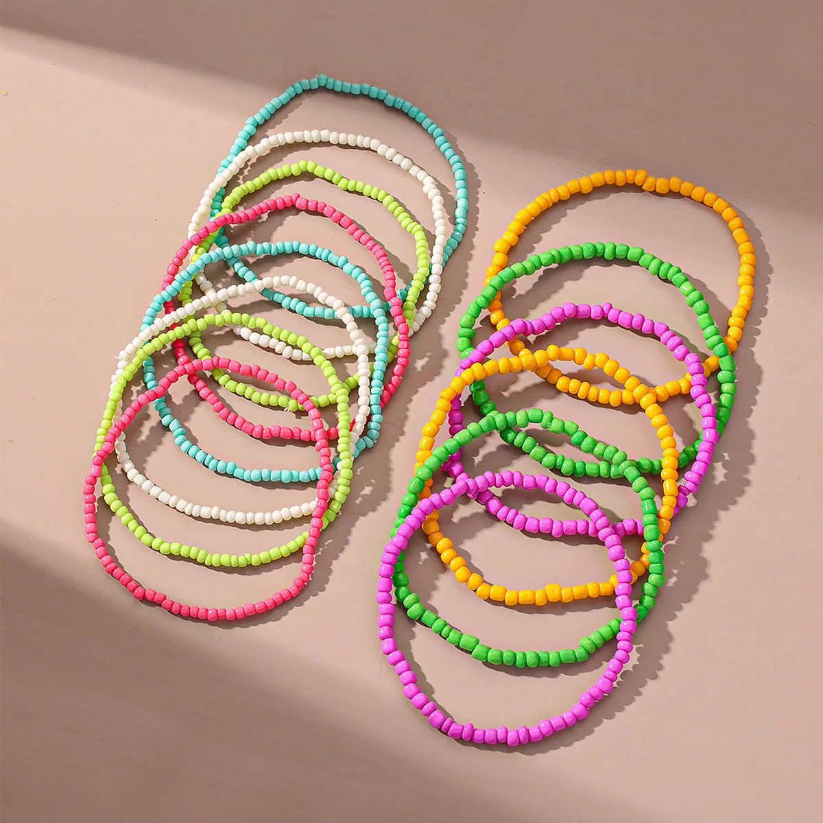 14pc/Set Boho Summer Bead Anklets For Women Handmade Ankle Bracelet Foot Chain Beach Jewelry Tobilleras