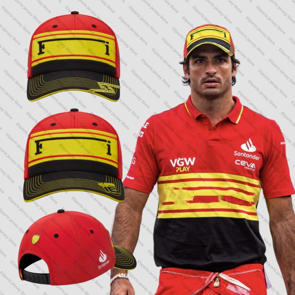 

2023 Carlos sainz Replica Scuderia Baseball Cap Hat Monza Special Edition F1 Leclerc & Sainz Fan # Italian Gp Team Formula 1 Cap