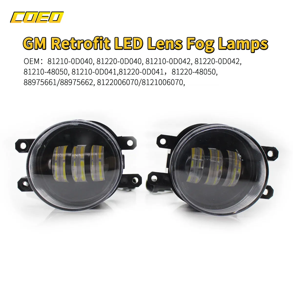 1 пара светодиодный светодиодные противотуманные светильник ры на передний