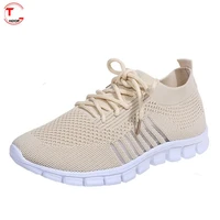 woman sneakers breathable light womens footwear 2022 vulcanized shoes lace up comfort flats walking shoe fashion casual female