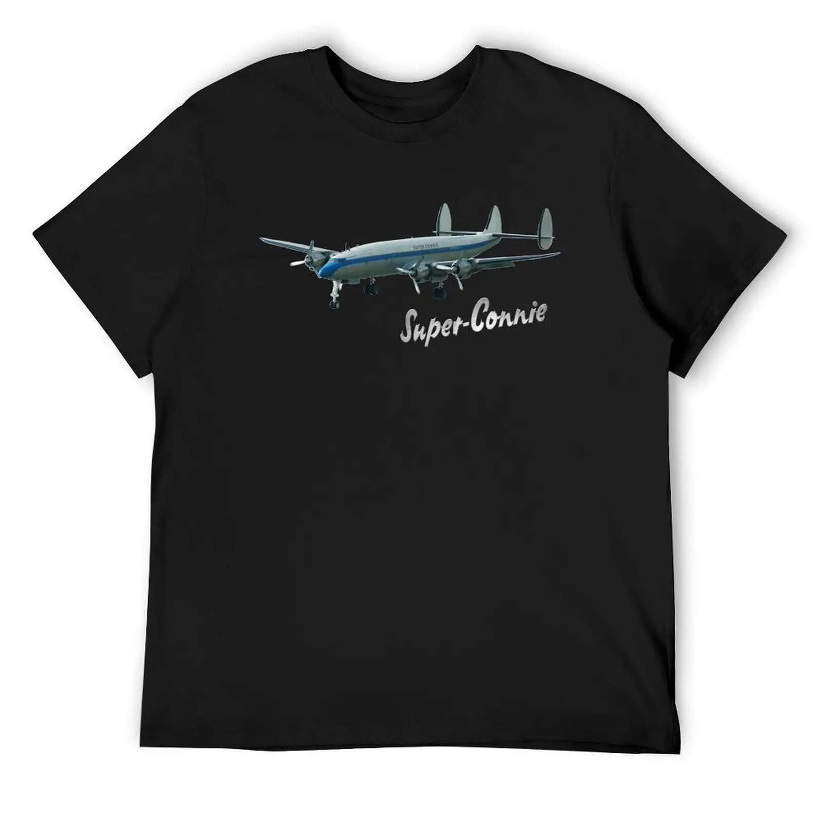 Исторический авиалайнер футболка Super Constellation Connie на заказ винтажная одежда