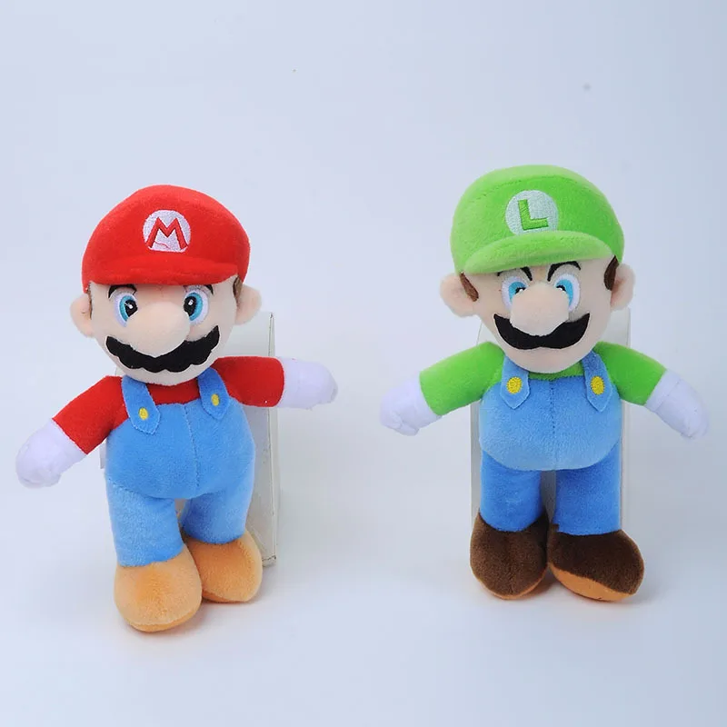 

25cm Super Mary Bros Plush Dolls Luigi Yoshi Dinosaur Game Anime Characters Toy Decoration Game Peripheral Doll Birthday Gifts