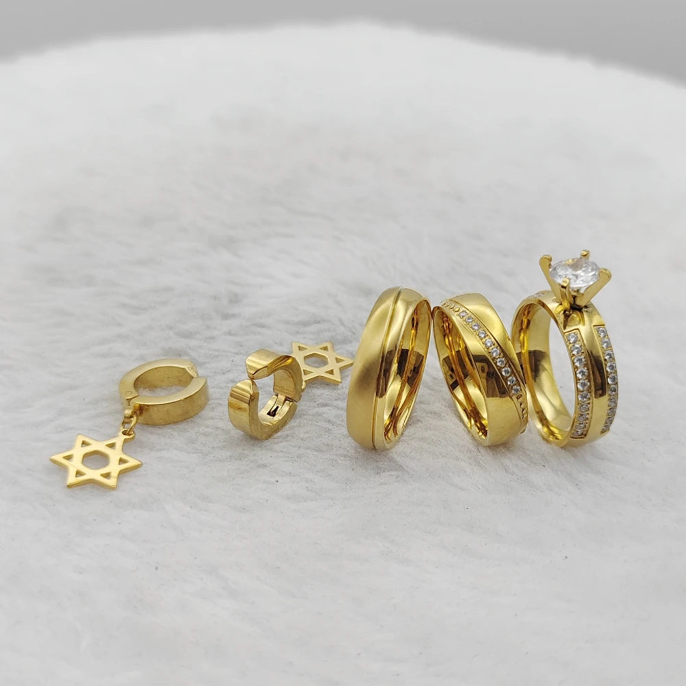 Ювелирные изделия в магазине Cz Diamond Eternity Ring Серьги для женщин 24-каратное