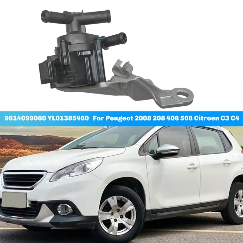 1 2 T Электрический вспомогательный водяной насос 9814099080 YL01385480 для Peugeot 2008 208 408 508