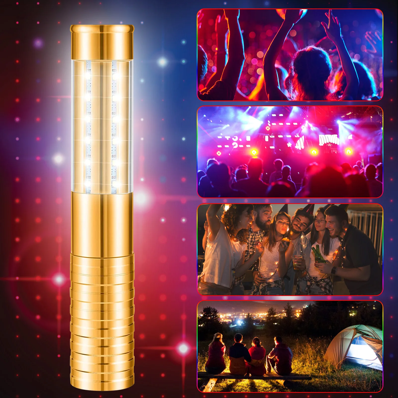 

LED Strobe Baton Light Outdoor Night Lamp for Party Wedding Service Sparkler Disco Champagne Wine Bottle Flashing Stick Light