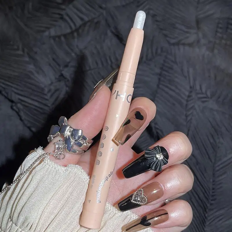 

Eye Shadow Pen High Gloss Face High Light Waterproof Shimmer Shiny Sequins Pearlescent Eyeshadow Cosmetics Glitter Eyeshadow