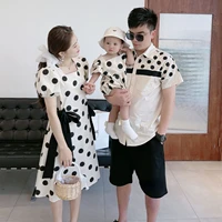 family clothes mother father and children matching clothing mon daughter dress dad son shirts women dresses for baby girl romper