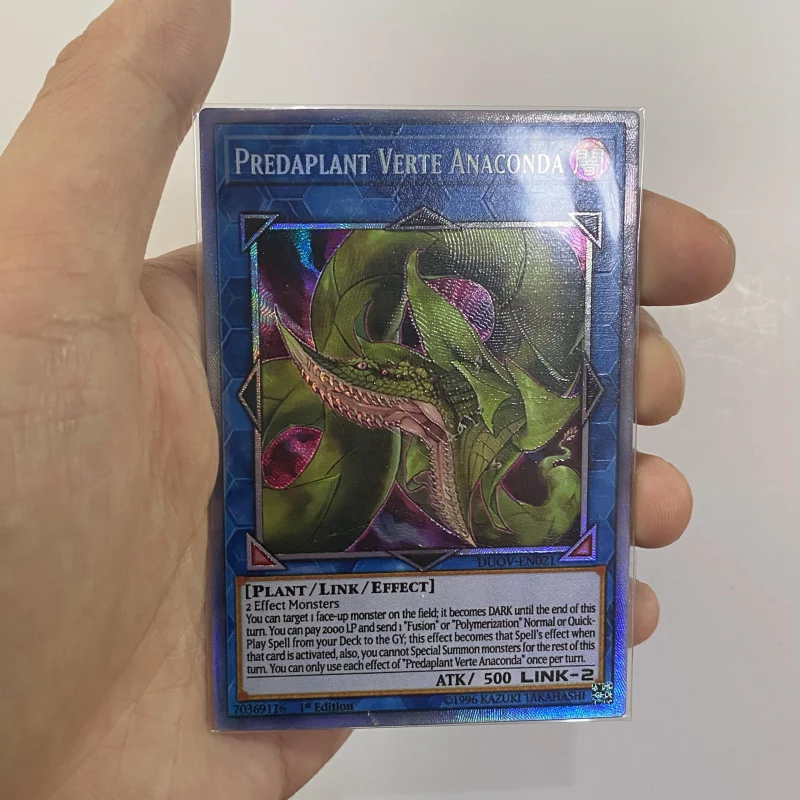 

Yu-Gi-Oh CR/HR/20TH DUOV-EN021 Predaplant Verte Anaconda Classic Board Game Anime Collection English Card （Not original）