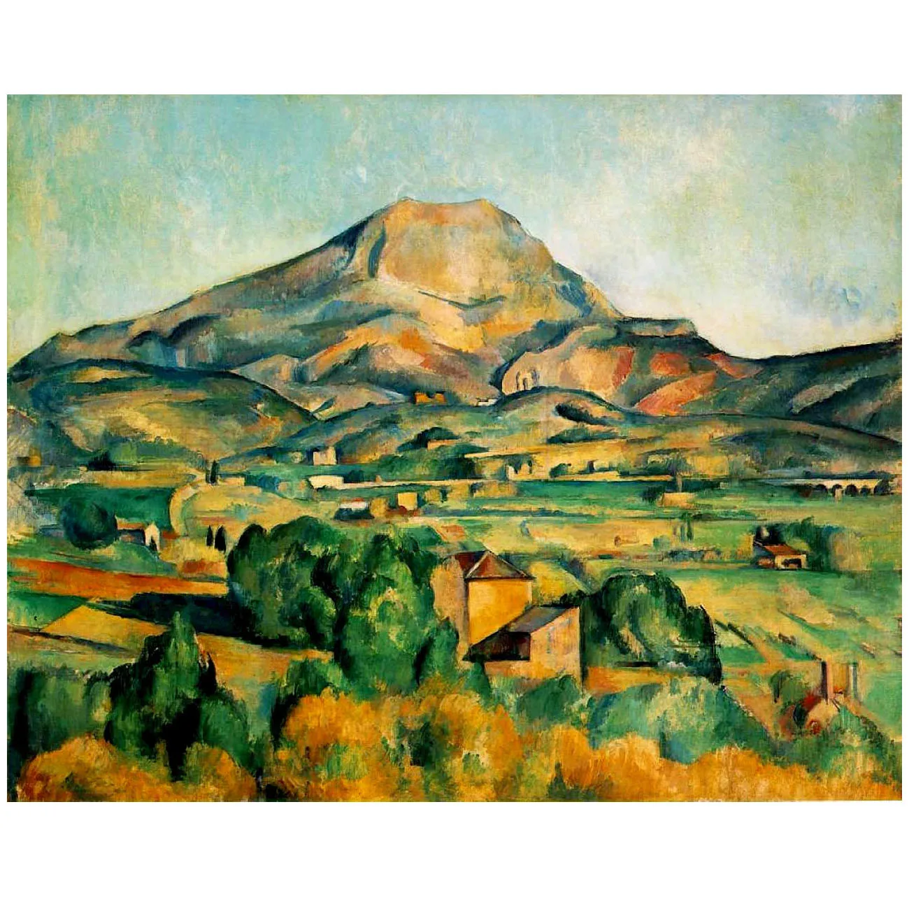 

Famous oil paintings,Hand painted Oil Painting Reproduction on linen canvas,Mont Sainte-Victoire BY paul Cezanne,Free Shipping