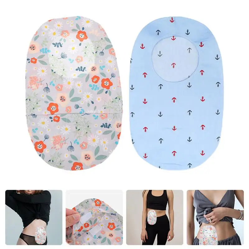 

2Pcs Replaceable Colostomy Pouch Covers Ostomy Bag Protectors Protective Colostomy Bag Covers