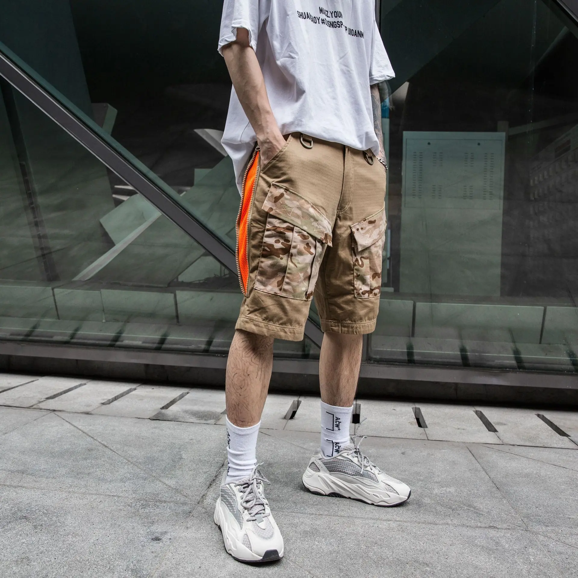 

Шорты мужские тактические камуфляжные, свободные прямые короткие штаны для активного отдыха, походов, скалолазания, Карго, летние