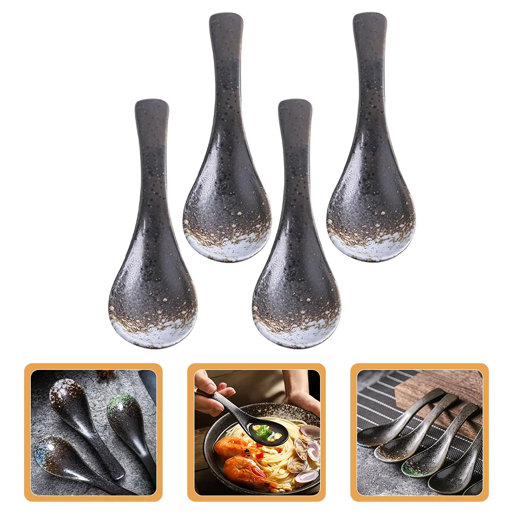 

4pcs Multi-use Premium Heat-resistant Daily Use Spoon for Party Catering Dining