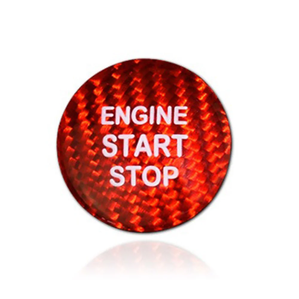 Наклейки из углеродного волокна для кнопки включения и остановки двигателя Toyota